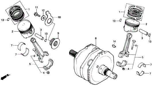 Pin, Piston