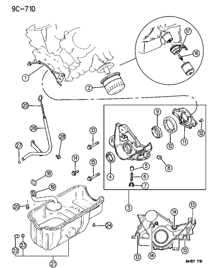 Case Assembly, Oil Pump