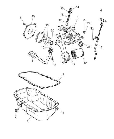 Pan Engine Oil