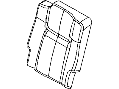 New 2010 Fits Chrysler Commander Rear Seat Back Cover Left - Part # 1PZ90DUYAA