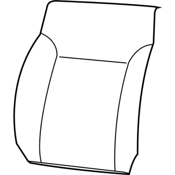 New 2010 Fits Chrysler Liberty Front Seat Back Cover - Part # 1RL151KAAA