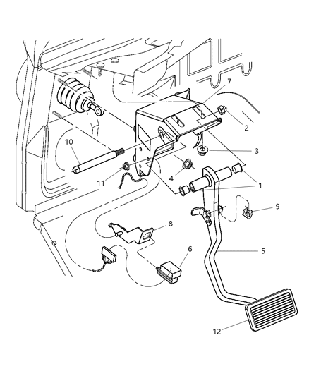 Bracket Brake Pedal