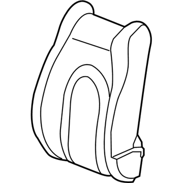 New 2017-2019 Fits Chrysler Pacifica Front Seat Back Cover - Part # 6EC55PMHAB