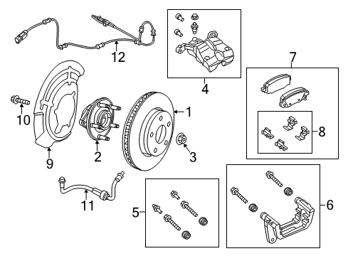 New 2019-2023 Fits Chrysler Grand Cherokee Line-Brake - Part # 68334680AB