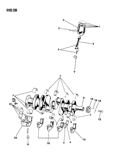 Bearing Package, Crankshaft #1 Standard