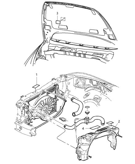 New 2007 Fits Chrysler Durango Label-Emission - Part # 68000779AA