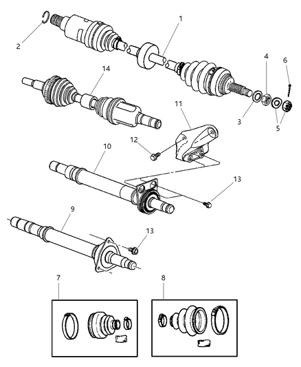 Boot Kit Half Shaft Inner