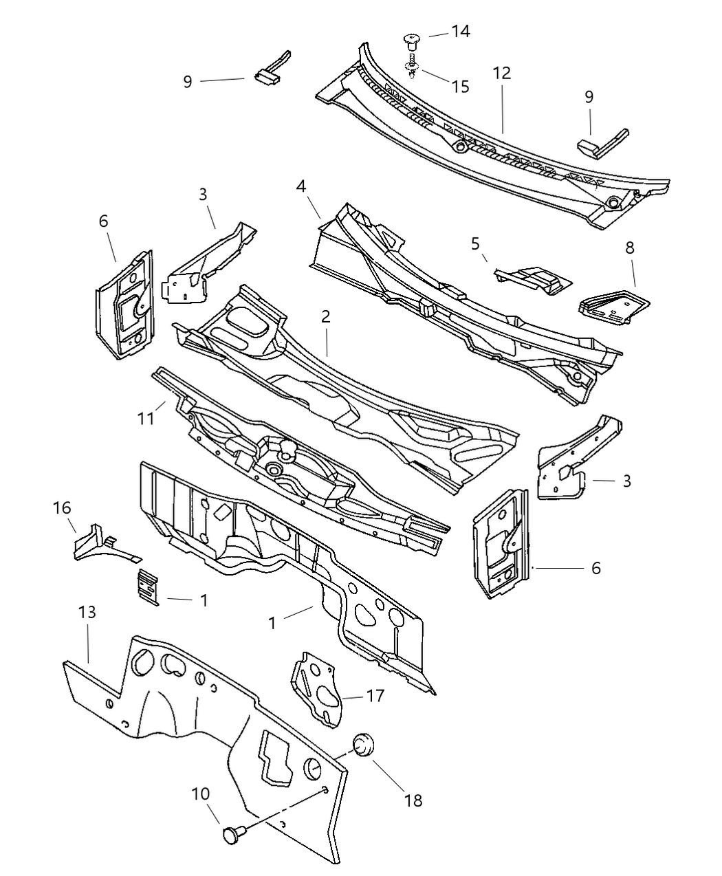 Gusset ,Hood Hinge Mounting, Right
