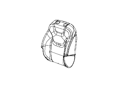 New 2015-2016 Fits Chrysler Grand Cherokee Front Seat Back Cover - Part # 5XN07HL1AB