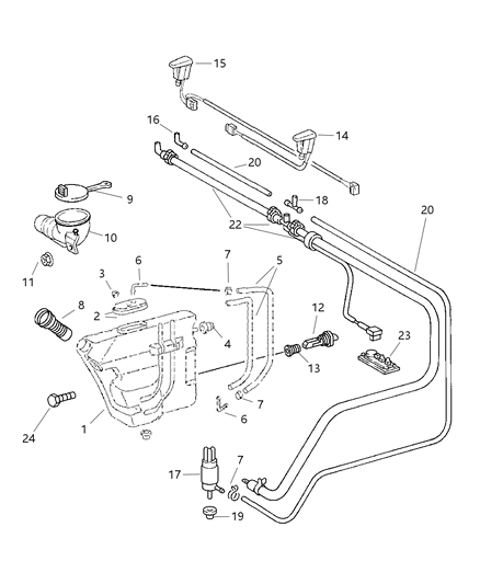 Cap Washer Reservoir