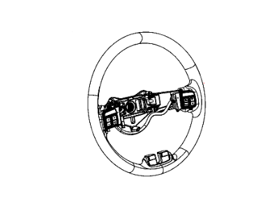 New 2011-2013 Fits Chrysler Grand Cherokee Wheel-Steering - Part # 1TE61XTWAC