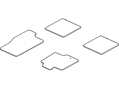 Kit - Contour Carpet Mat - Frt/Rear