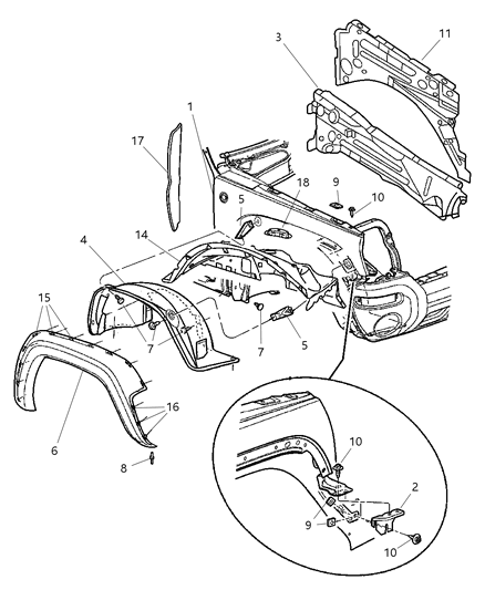 Liner Front Fender