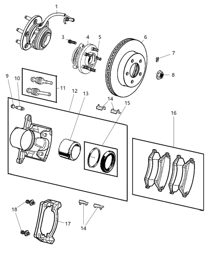 Adapter Disc Brake Caliper