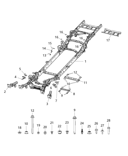 New 2019-2020 Fits Chrysler 1500 Bracket-Engine Mount - Part # 68260018AA