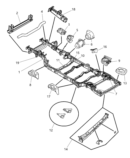 New 2007-2010 Fits Chrysler Wrangler Crossmember-Underbody - Part # 68026080AA