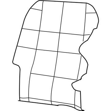 Cover And Foam Rear Seat Back