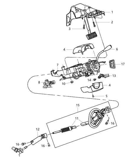 New 2011-2012 Fits Chrysler 3500, 4500, 5500 Column-Steering - Part # 1TT42XDVAA