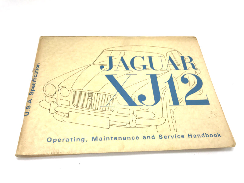 New OEM 1973 Jaguar XJ12 USA Spec Owners Manual A.174