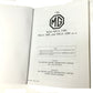 New OEM MG Series MGA & 1600 Workshop Manual - Book AKD600