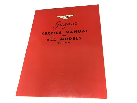 New Jaguar Service Manual 1946-1948 for 1.5, 2.5, 3.5 Litre Models