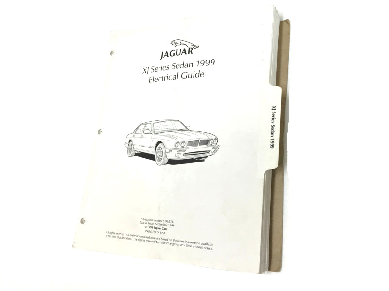New 1999 Jaguar Sedan Electrical Guide Wiring Diagrams