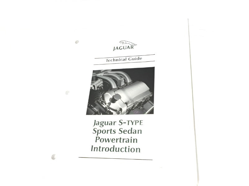 New Jaguar S-Type Sports Sedan Powertrain Introduction Manual