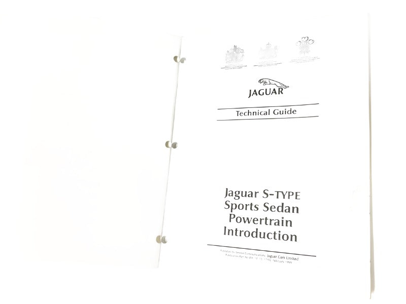New Jaguar S-Type Sports Sedan Powertrain Introduction Manual
