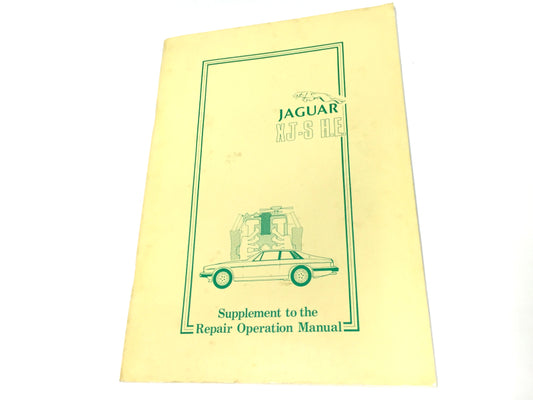 OEM Jaguar XJ-S H.E. Workshop Manual Supplement: AKM3455