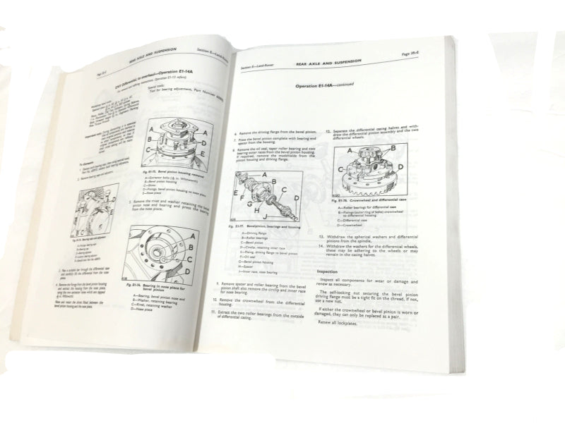 New OEM 59-71 Land Rover Series II & IIA Workshop Repair Manual Vol 1 & Vol 2