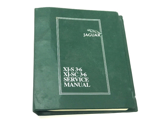 OEM Jaguar XJ-S Workshop Manual: AKM9063 (Official Service Manual) 4 Ring Plastic Binder
