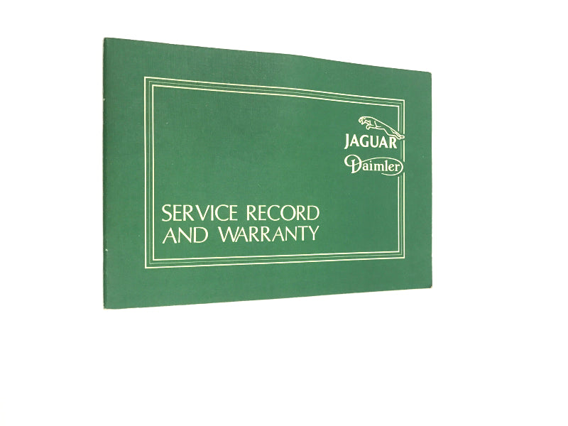 New OEM 1983+ Jaguar and Daimler Service Record and Warranty Booklet AKM9096