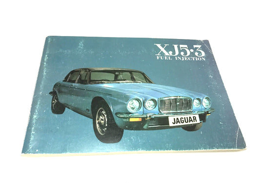 New OEM 1977-1979 Jaguar XJ5.3 Owners Manual E.196/3