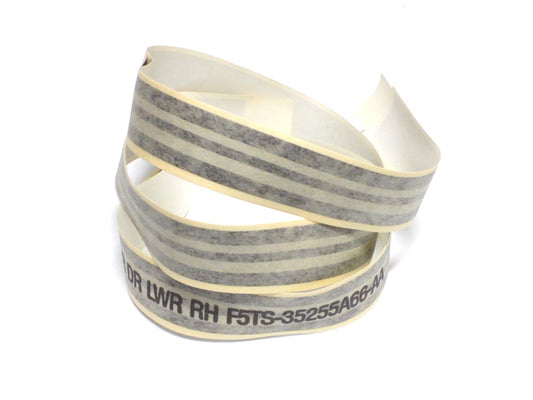 New OEM 1994 Ford Truck Rear Passenger Right Lower Door Black & Silver Decal Stripe, Part # F4TZ-35255A66-AP