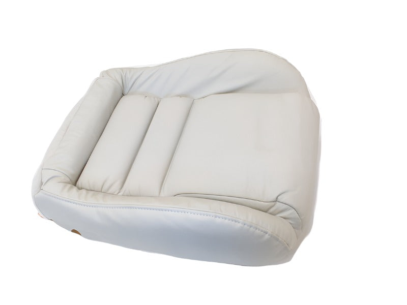 New OEM 1994-1995 Ford Mustang Front Seat Cushion Bottom Leather White, Part # F4ZZ-6360052-CD0