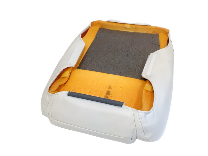 New OEM 1994-1995 Ford Mustang Front Seat Cushion Bottom Leather White, Part # F4ZZ-6360052-CD0