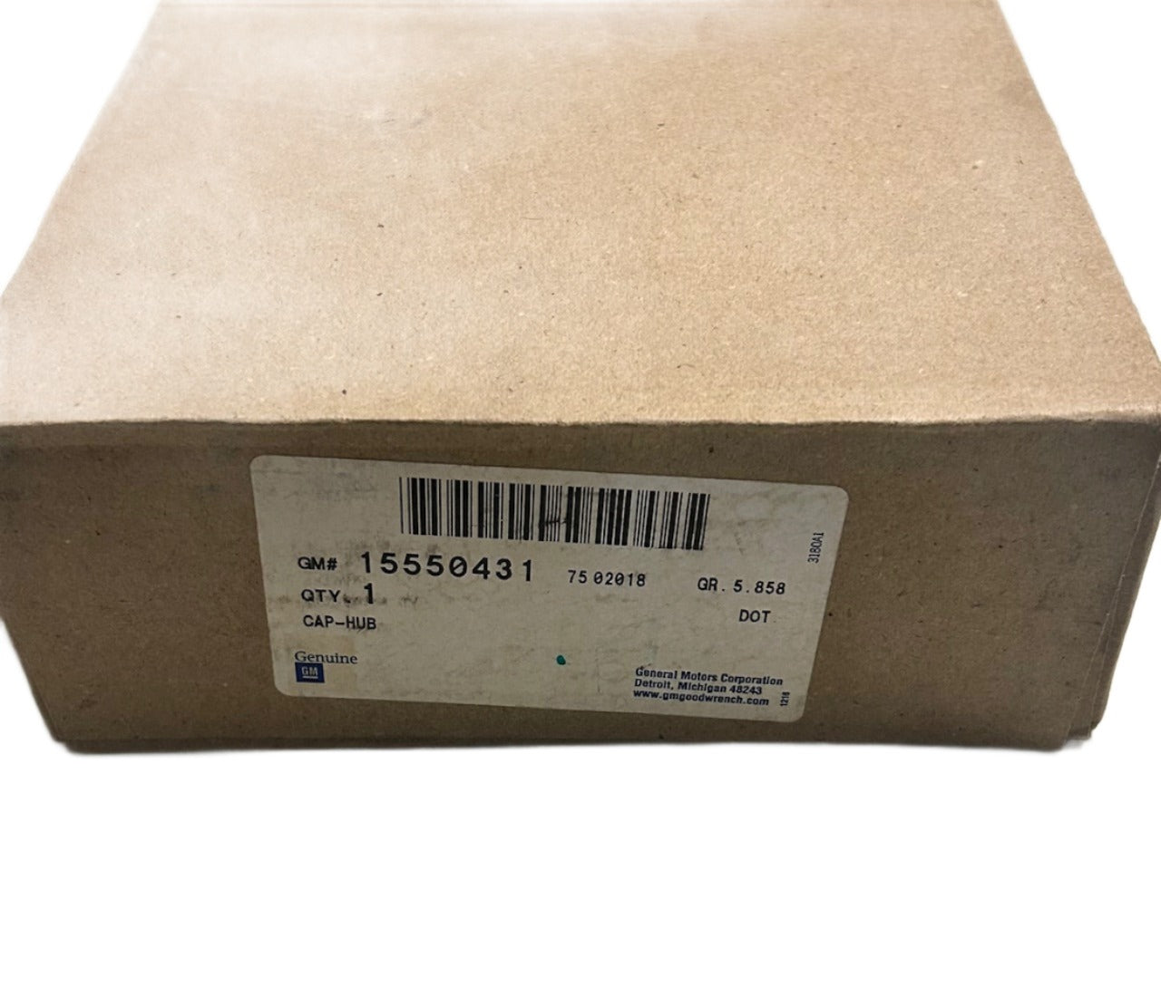 New OEM 1988-1989 Chevrolet GMC C/K 1500, 2500, 3500 Wheel Center Cap Hub, Part # 15550431