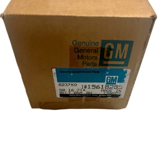 New OEM 1989 GMC S/T Truck Passenger Rear Seat Belt Carmine, Part # 15618285