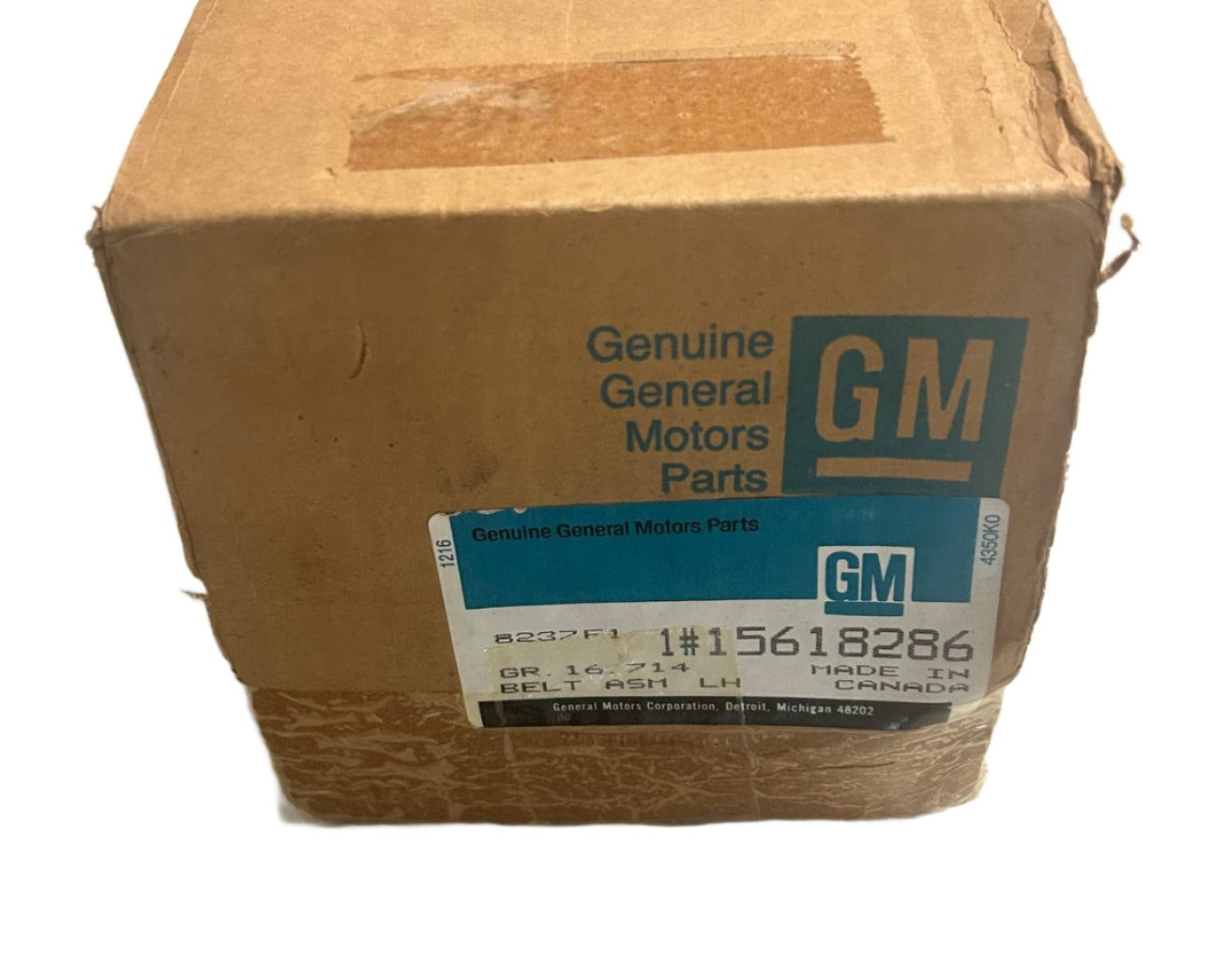 New OEM 1983-1991 GMC S/T Truck Driver Rear Seat Belt Beige, Part # 15618286