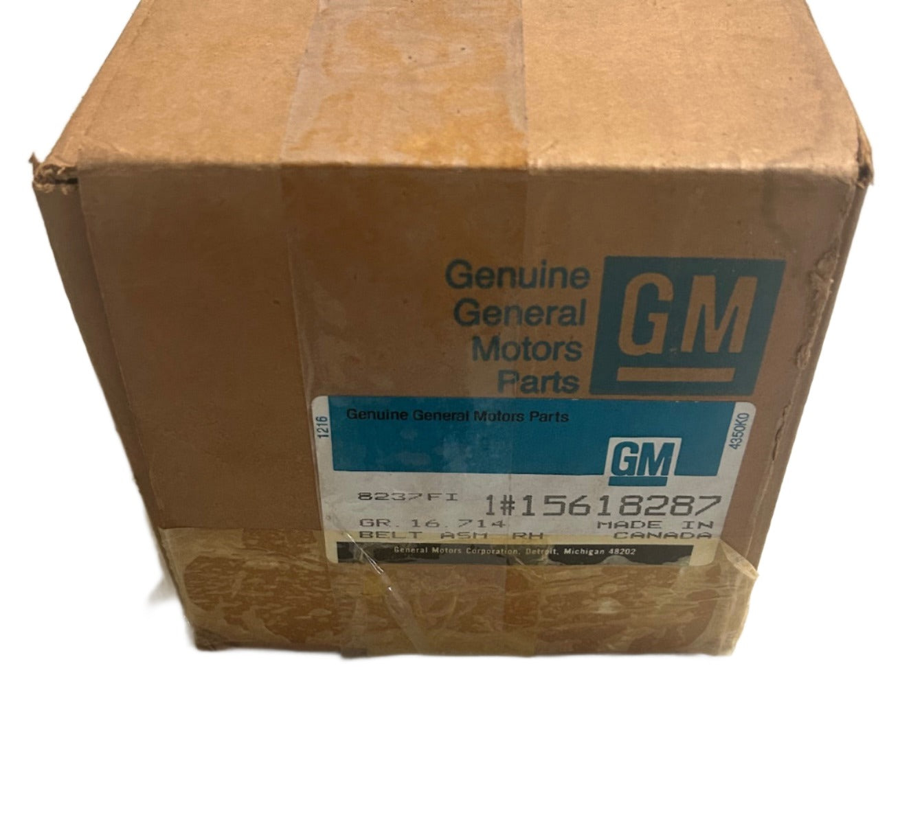 New OEM 1983-1991 GMC S/T Truck Centre Rear Seat Belt Beige , Part # 15618287