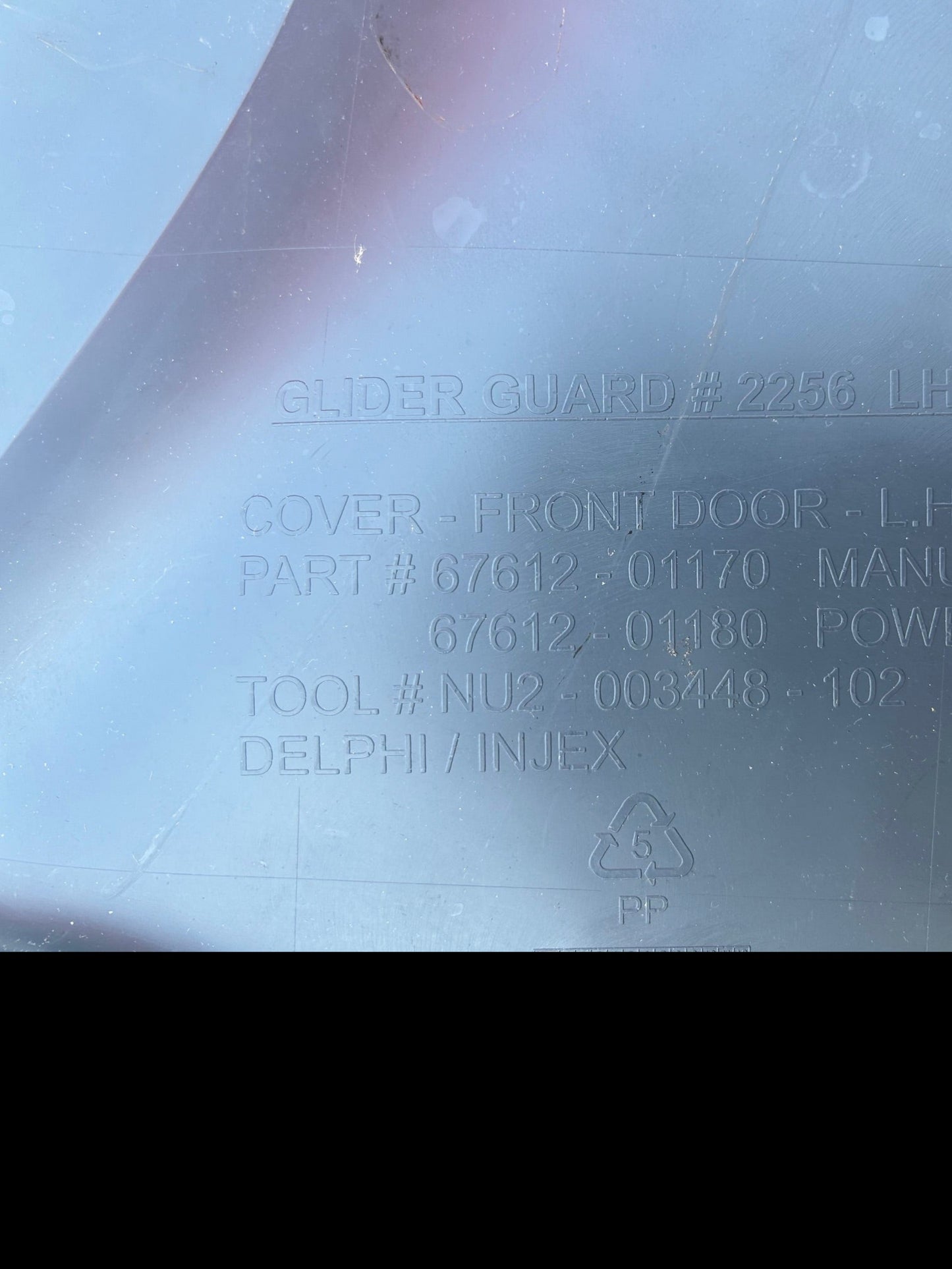 New OEM 2008 Pontiac Vibe Driver Front Left Door Inner Trim Panel Gray, Part # 88974884