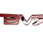 New OEM 1991-1995 Corvette ZR-1 "CORVETTE" Emblem Metallic Gray / Black, Part # 10198741