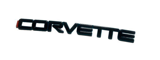 New OEM 1992-1995 Corvette ZR-1 "CORVETTE" Emblem Bright Aqua Metallic
