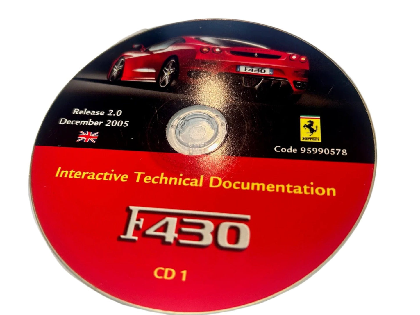 Genuine Ferrari F430 Coupe Interactive Technical Repair CD 2005