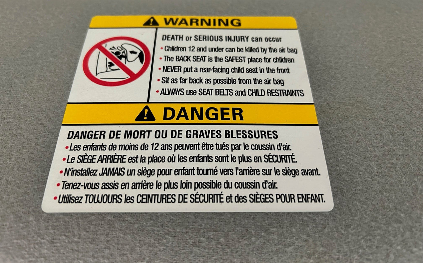 New OEM Mitsubishi Pajero - Montero Front Driver Left Gray Sunvisor - Part #  MR590945HA