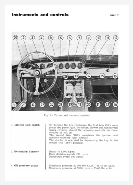 New Reprinted Ferrari 250 GT/E Owners Manual Handbook (English)