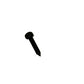 New OEM 1989-2001 Lamborghini Countach, Diablo Lock Screw 2.9X16Din7981/Cr Black, Part # 008700434