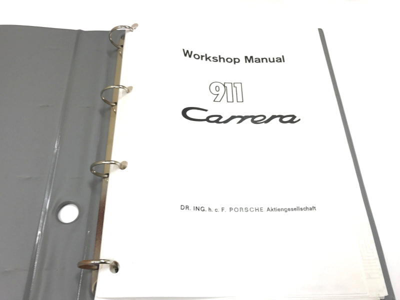 New OEM 1984-1989 Porsche 911 Carrera Workshop Manual Vol 1 Only, Part # WKD.482.020