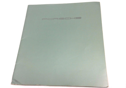 OEM 1983 Porsche Sales & Technical Specifications Sales Brochure VMA 9.83