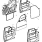 New 2007-2011 Fits Chrysler Nitro Weatherstrip-Front Door Belt Inner - Part # 55360951AD